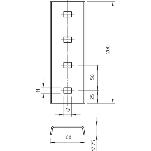 OBO Bettermann 6018300 I-nyél Fémes 1 db