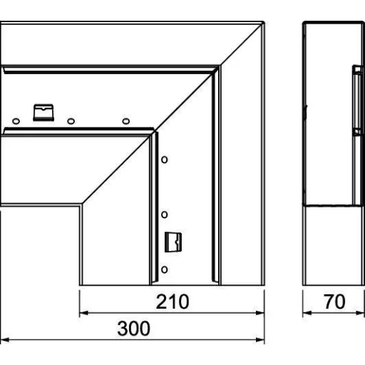 OBO Bettermann 6278030 Szerelési tartozék (Sz x Mé) 210 mm x 70 mm 1 db Tiszta fehér