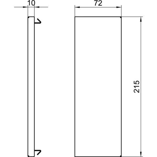 OBO Bettermann 6278070 Szerelési tartozék (Sz x Mé) 210 mm x 70 mm 1 db Tiszta fehér