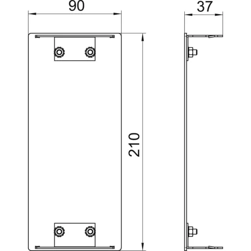 OBO Bettermann 6279673 Szerelési tartozék (Sz x Mé) 210 mm x 90 mm 1 db