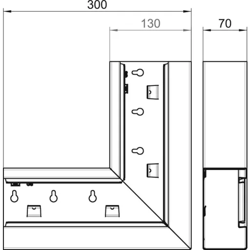 OBO Bettermann 6277420 Szerelési tartozék (Sz x Mé) 130 mm x 70 mm 1 db Tiszta fehér