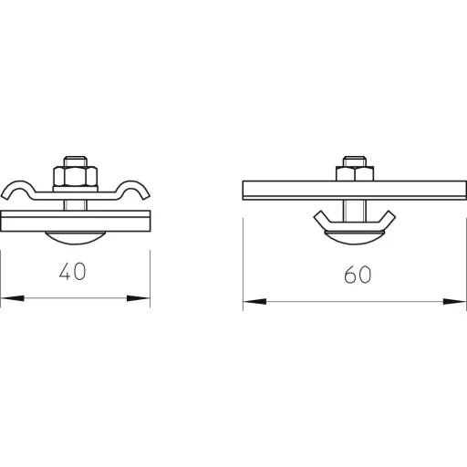OBO Bettermann 6015107 Összekötő elem Fémes 25 db