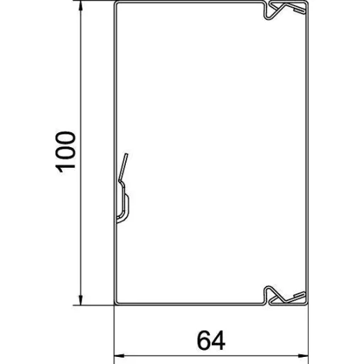 OBO Bettermann 6248624 Kábelcsatorna (H x Sz x Ma) 2000 x 100 x 60 mm Tiszta fehér 1 db