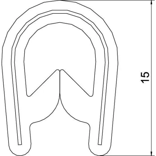 OBO Bettermann 6072895 Szerelési tartozék (H x Sz) 10000 mm x 6.5 mm Fekete 1 db