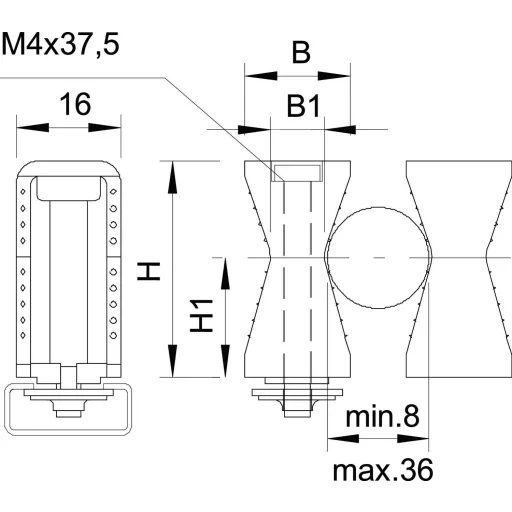 OBO Bettermann 2254034 Csőbilincs Szürke 100 db