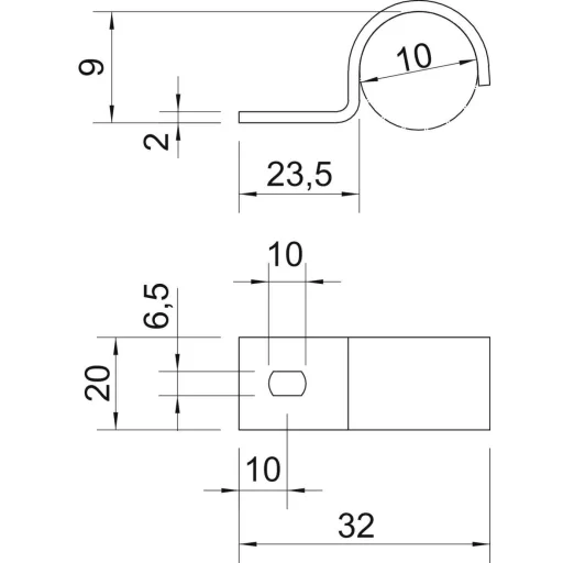 OBO Bettermann 1014013 Csőbilincs Fémes 100 db