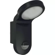   ESYLUX AOL 100 LED 5K sw EL10750014 Fali lámpa mozgásjelzővel Fixen beépített LED-es LED Fekete