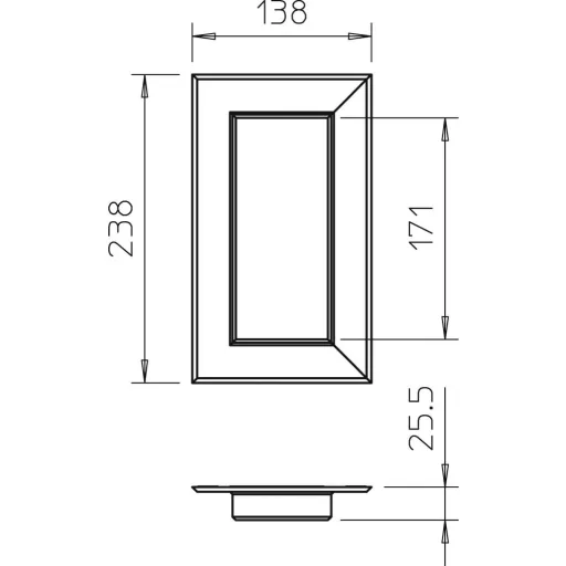 OBO Bettermann 6274870 Szerelési tartozék (Sz x Mé) 238 mm x 138 mm 1 db Tiszta fehér