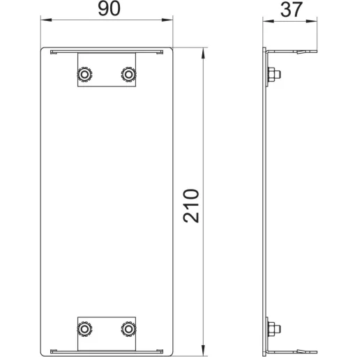 OBO Bettermann 6279670 Szerelési tartozék (Sz x Mé) 210 mm x 90 mm 1 db Tiszta fehér