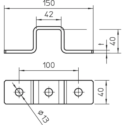 OBO Bettermann 1124673 Összekötő elem Fémes 10 db