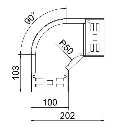 OBO Bettermann 6041130 Ív (Sz x Ma) 100 mm x 60 mm Fémes 1 db