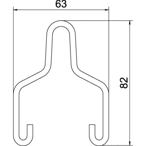 OBO Bettermann 6066508 Mennyezet rögzítés (Sz x Ma) 62.8 mm x 82.3 mm Fémes 50 db