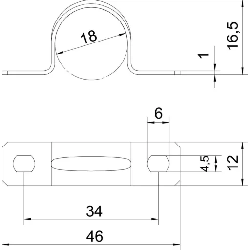 OBO Bettermann 1018183 Csőbilincs Fémes 100 db