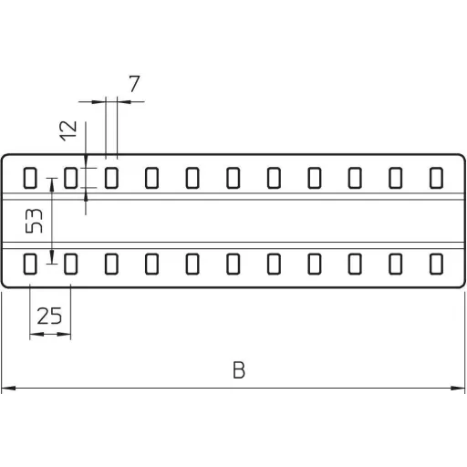 OBO Bettermann 7070334 Átmenő darab Fémes 20 db