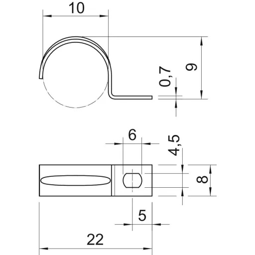 OBO Bettermann 1003100 Csőbilincs Fémes 100 db