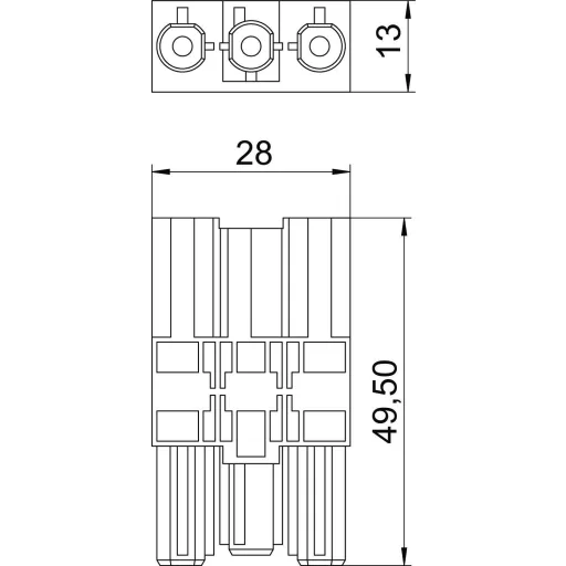 OBO Bettermann 6108045 Összekötő adapter Fekete