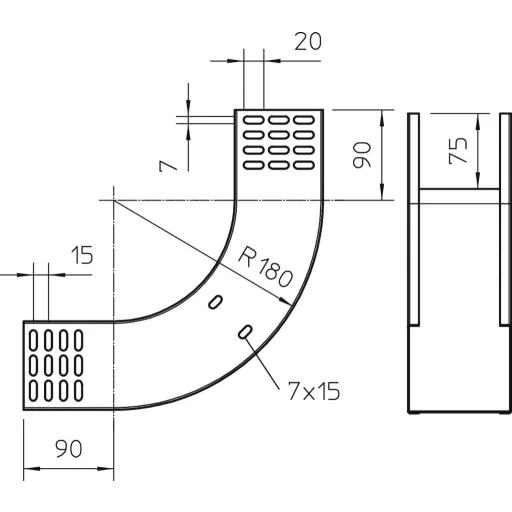 OBO Bettermann 7007234 Ív Fémes 1 db
