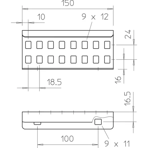 OBO Bettermann 6208846 Összekötő elem Fémes 10 db