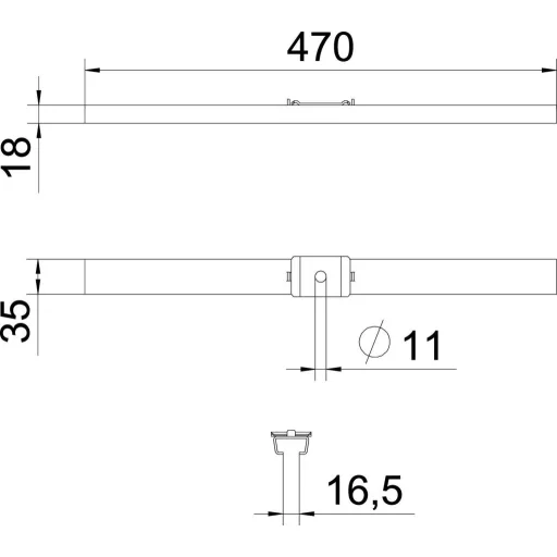 OBO Bettermann 6015421 Mennyezet rögzítés Fémes 10 db