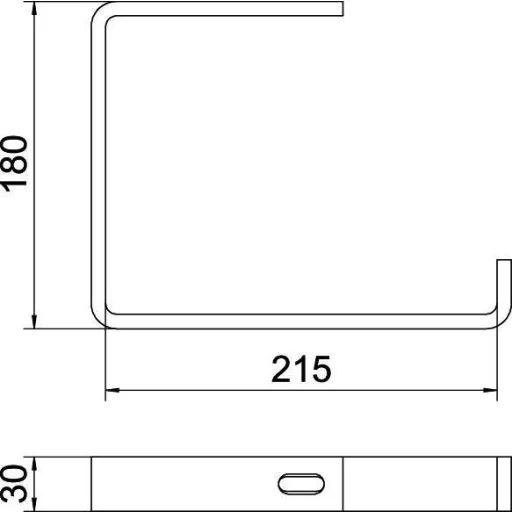 OBO Bettermann 6363911 Mennyezet rögzítés (H x Sz x Ma) 200 x 30 x 160 mm Fémes 1 db