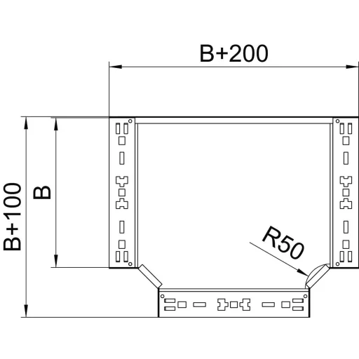 OBO Bettermann 6042020 T-darab (Sz x Ma) 500 mm x 110 mm 1 db