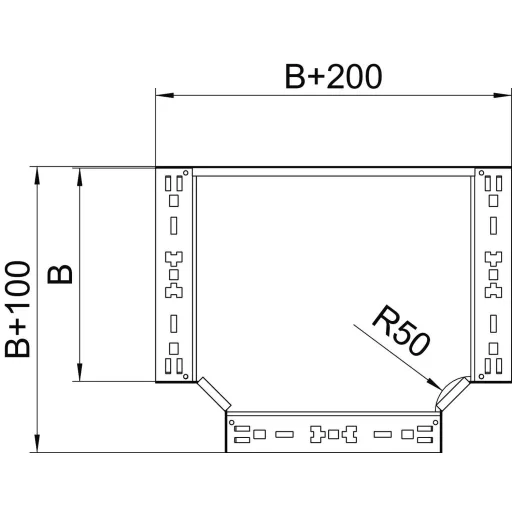 OBO Bettermann 6041680 T-darab (Sz x Ma) 100 mm x 85 mm Fémes 1 db