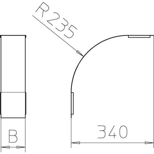 OBO Bettermann 7131042 Ív Fémes 1 db