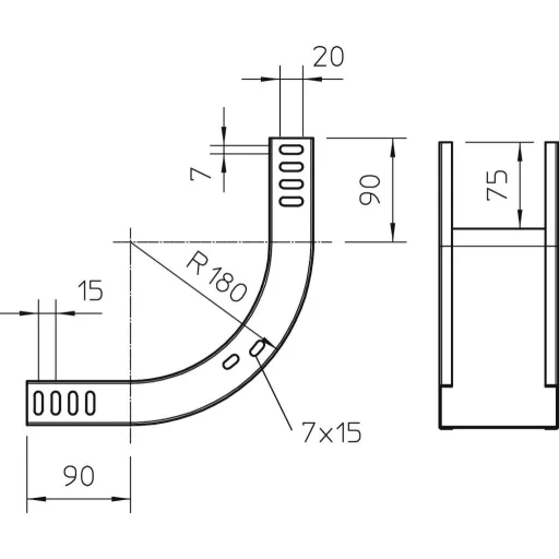 OBO Bettermann 7130994 Ív Fémes 1 db