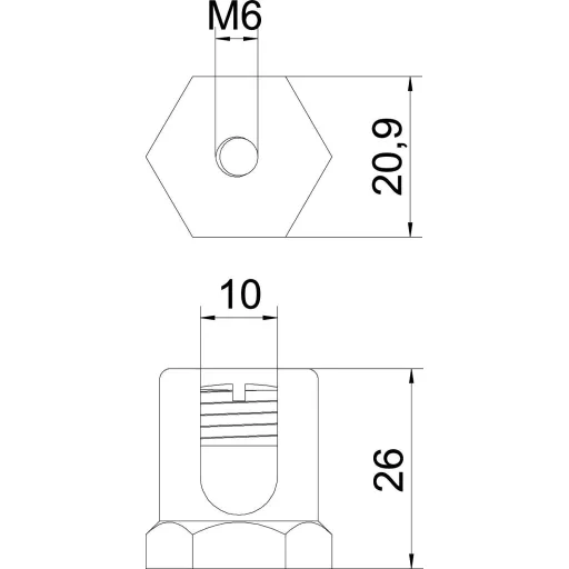 OBO Bettermann 6404014 Földelőkapocs Fémes 50 db