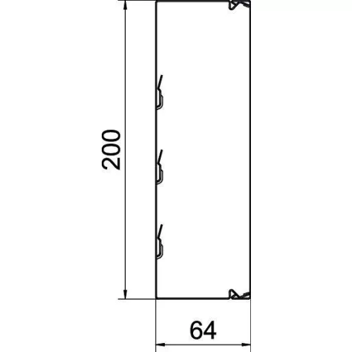 OBO Bettermann 6248667 Kábelcsatorna (H x Sz x Ma) 2000 x 200 x 60 mm Tiszta fehér 1 db