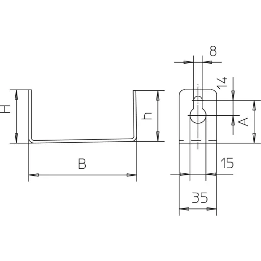 OBO Bettermann 7215312 Választópánt Fémes 25 db