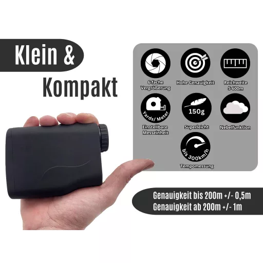 Berger & Schröter Speed PRO X7 wireless Távolságmérő 6 x 21 mm Hatótávolság 5 - 1000 m