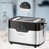 Profi Cook PC-TA 1170 Kenyérpirító Fekete, Nemesacél
