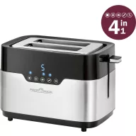 Profi Cook PC-TA 1170 Kenyérpirító Fekete, Nemesacél