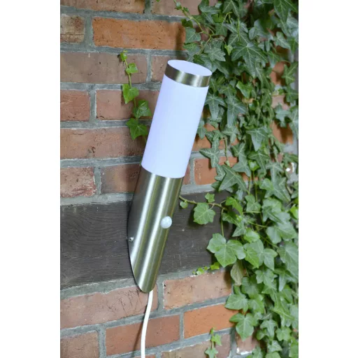 Brilliant Chorus 43697/82 Kültéri fali lámpa mozgásérzékelővel LED E27 10 W Nemesacél