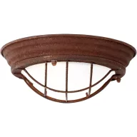   Brilliant 94491/60 Typhoon Mennyezeti lámpa LED E27 40 W Rozsda, Fehér