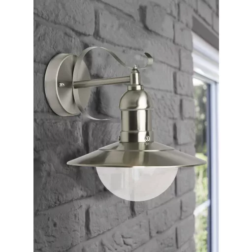 Brilliant Arto 96129/82 Kültéri fali lámpa LED E27 60 W Nemesacél