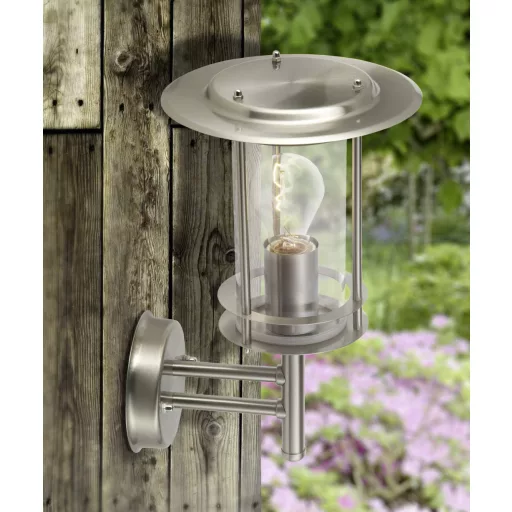 Brilliant York 44781/82 Kültéri fali lámpa LED E27 60 W Nemesacél