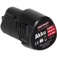   Dino KRAFTPAKET AKKU 10,8V 1,5 Ah für Akku-Poliermaschine 640256 640281 Szerszám akku 10.8 V 1.5 Ah Lítiumion