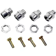   Absima Alumínium Felni menesztőcsap 12 mm/17 mm + 15 mm szélesítés 12 mm 6-szög Ezüst 1 készlet