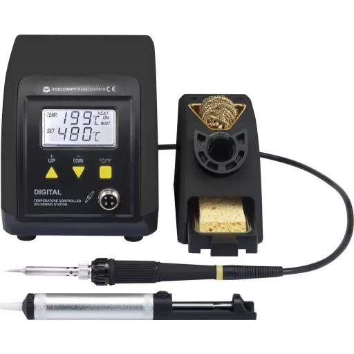 Digitális kiforrasztó-/forrasztóállomás 160 - 480 °C, Toolcraft V795032