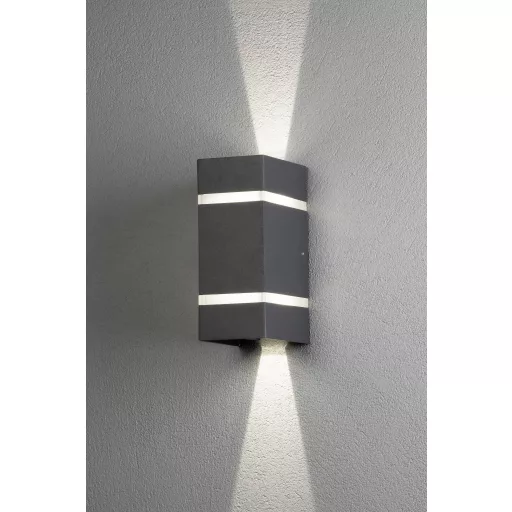 Konstsmide Cremona 7998-370 LED-es kültéri fali lámpa EEK: F (A - G) 6 W Antracit