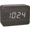 TFA Dostmann 60.2549.01 Rádiójel vezérlésű Ébresztőóra Fa, Fekete Riasztási idők 1