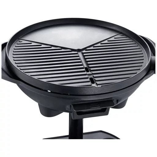 Severin PG 8541 Álló grill Elektromos Gömb grill, Hőmérő a fedőben Grillező felület (átmérő)=410 mm Fekete