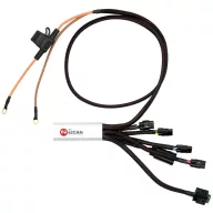   HEX ezCAN ezCAN für BMW R1200 LC 1250 LC 4 csatornás tartozék menedzser Alkalmas (autómárka): BMW (Motorrad) 76 mm x 30 mm x 16 mm microUSB-csatlakozóval