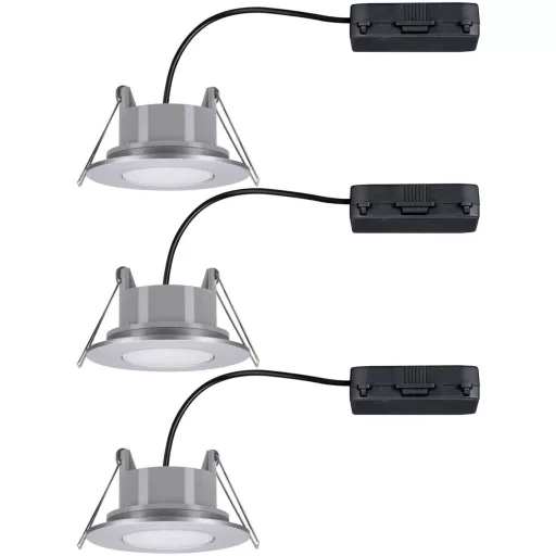 Paulmann Calla LED-es fürdőszobai beépíthető lámpa 3 részes készlet 18 W IP65 Króm (matt)