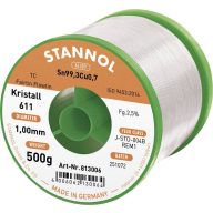   Stannol Kristall 611 Fairtin Forrasztóón, ólommentes Ólommentes Sn99,3Cu0,7 REM1