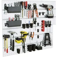   raaco 120982 Perforált lemezkészlet Clip Set 38 (Sz x Ma x Mé) 1040 x 880 x 11 mm 1 készlet