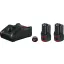 Bosch Professional GAL 12V-40 + 2x GBA 12V 3.0Ah 1600A019RD Szerszámakku és töltő 12 V 3 Ah Lítiumion