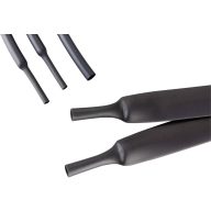   Hongshang ART002073 Zsugorcső ragasztó nélkül Fekete 95 mm 25 mm Zsugorodási arány:4:1 1.22 m